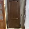 Ușă de interior lemn placată cu două straturi de MDF pentru a nu genera crăpături în timp.