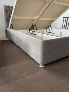 Pat Tapițat Falticeni cu somieră rabatabilă 120-200