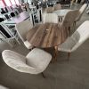 Set masa rotunda cu 4 scaune