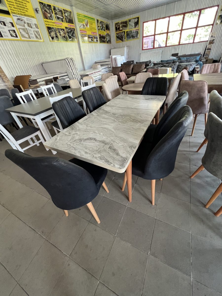 Set masa extensibila cu 6 scaune