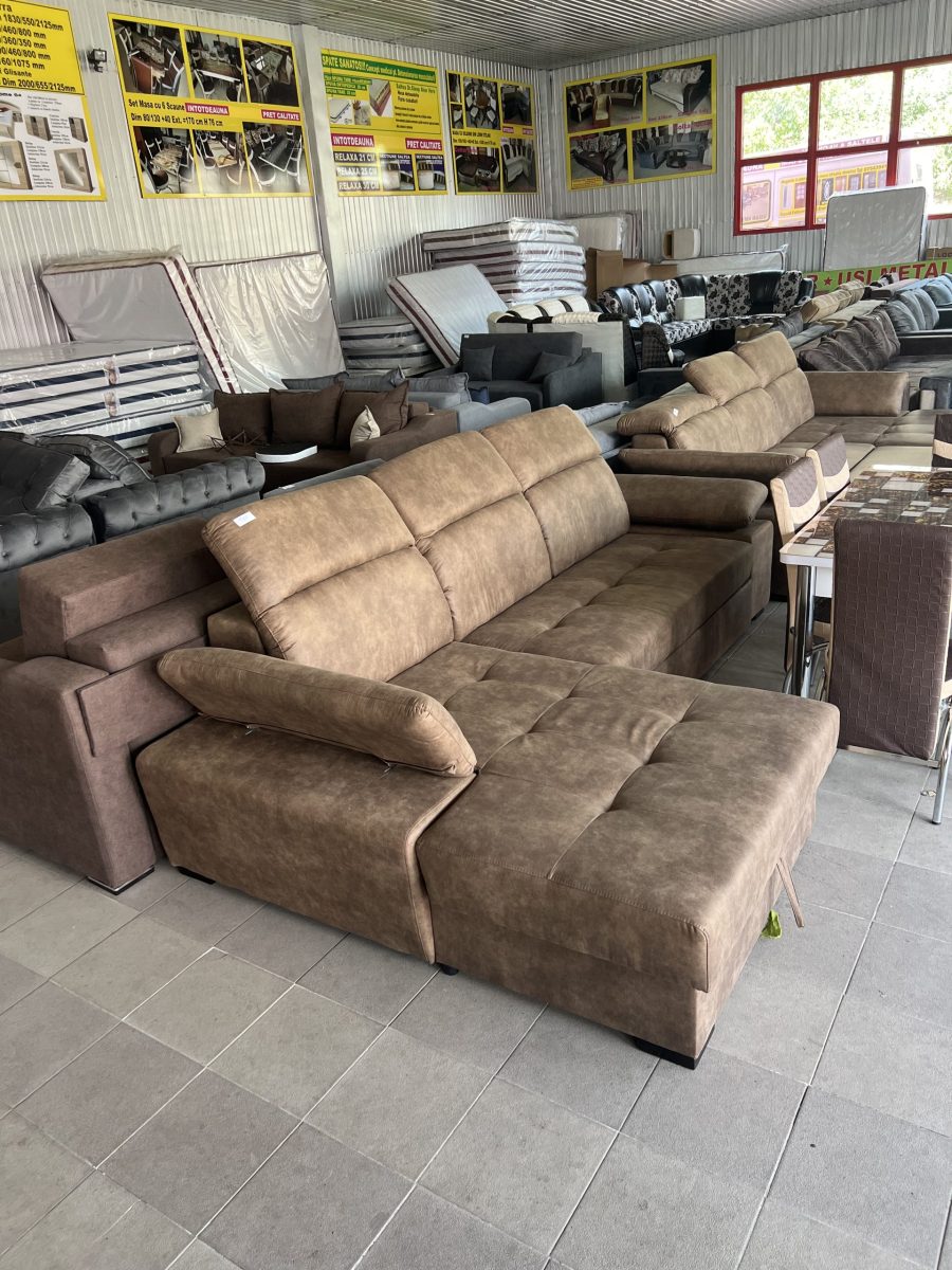 Coltar Suceava cu Saltea din Spuma HR de cea mai buna calitate.Diferite nuante tapițerie catifea moale.